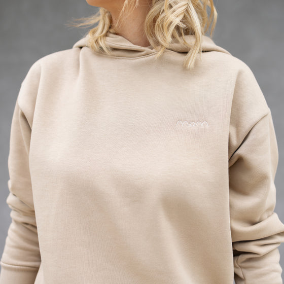 Mikina beige - organic cotton počesaná