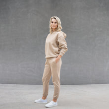  Tepláková souprava beige - organic cotton počesaná